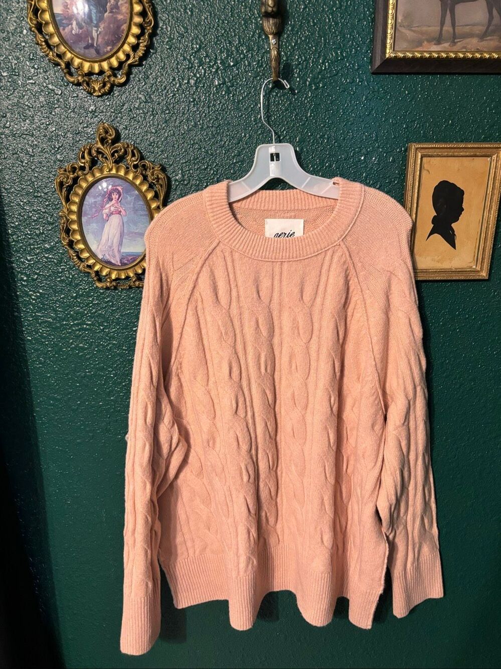 Aerie Pink Oversized Knit NWT Sweater Size Large